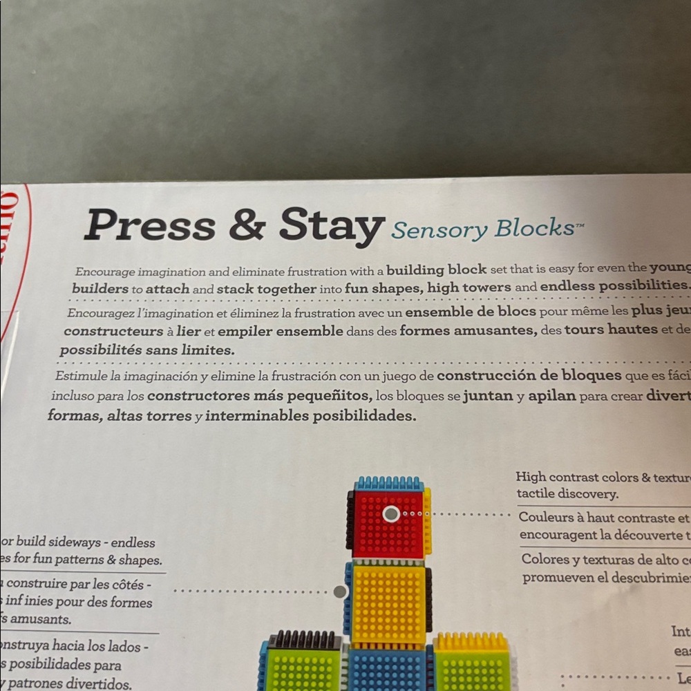 NWOT Infantino Press & Stay Blocks. Never opened. - Picture 4 of 6